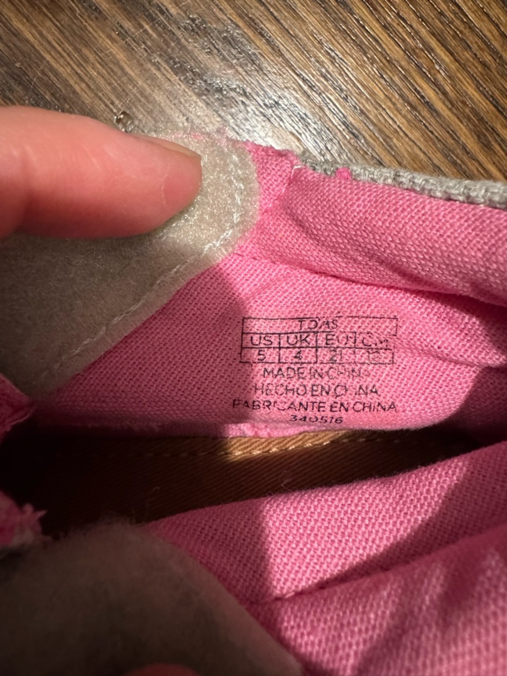Toms Kids Gray and Pink Polka Dot Boots - Picture 4 of 4